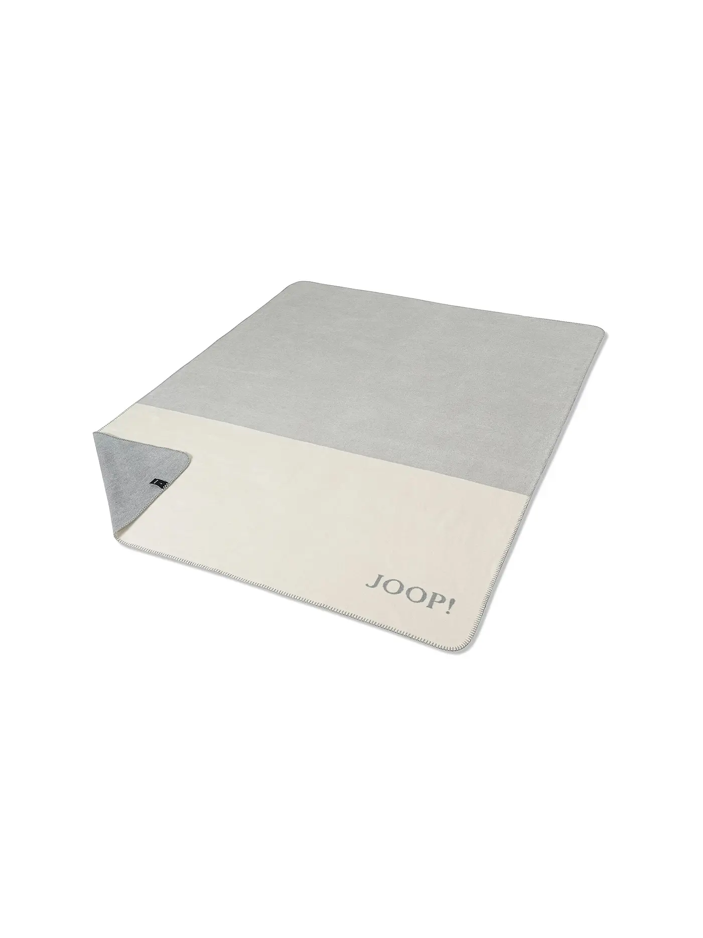 JOOP | Wohndecke 150x200cm SPLIT Stein | hellgrau